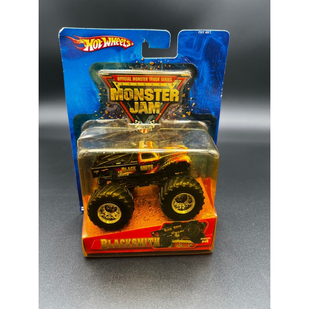 Hot Wheels Monster Jam Blacksmith Monster Truck 2005 #4 1:64 Scale Die-Cast New